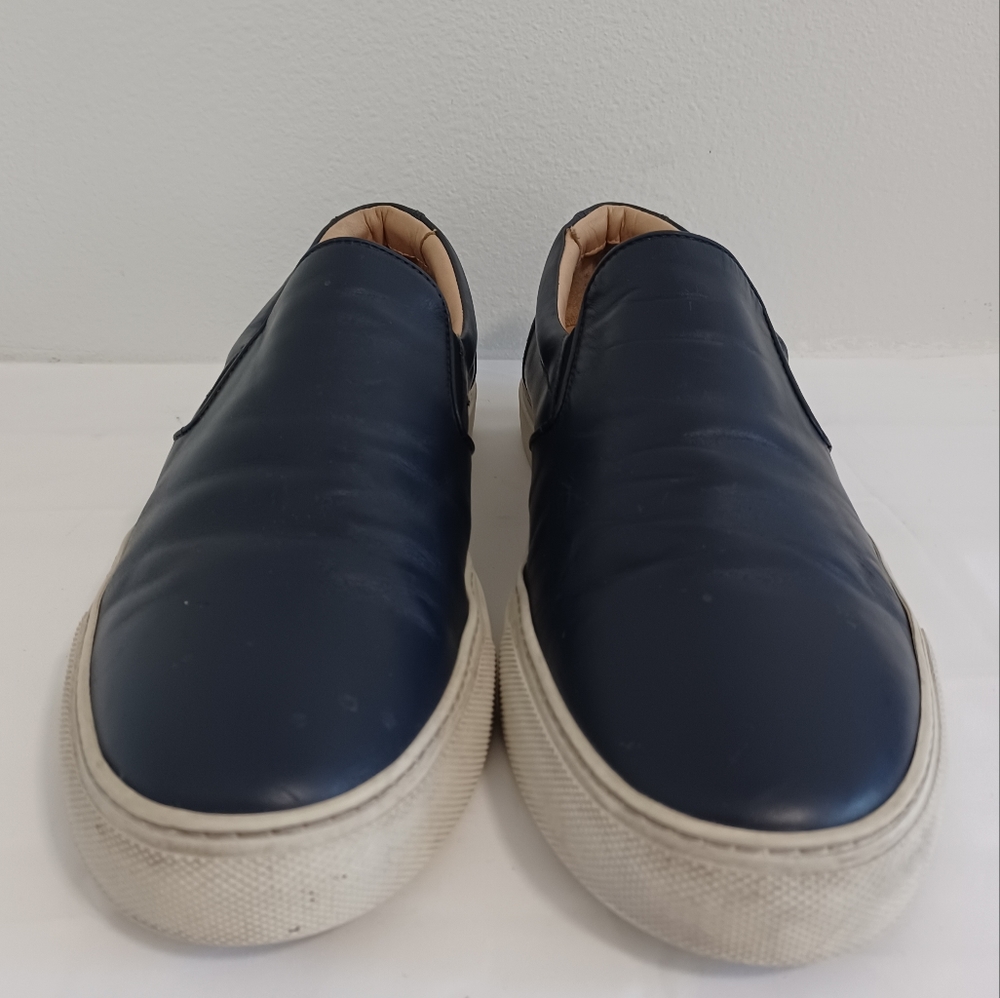 Greats Born in Brooklyn sneakers mens size9 leather navy blue made in Italy
